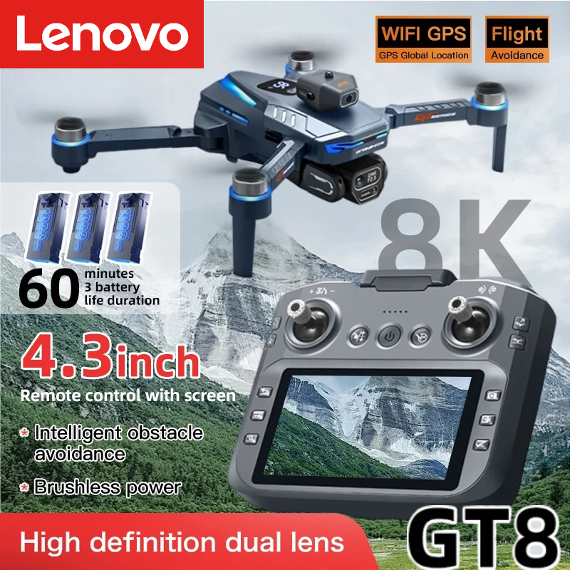 Drone Photogrammetry - Lenovo GT8 Drone 8K Professional Dual