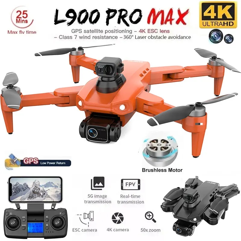 L900 Pro MAX GPS Drone 4K Prof - đánh giá và giá Drone Surveying