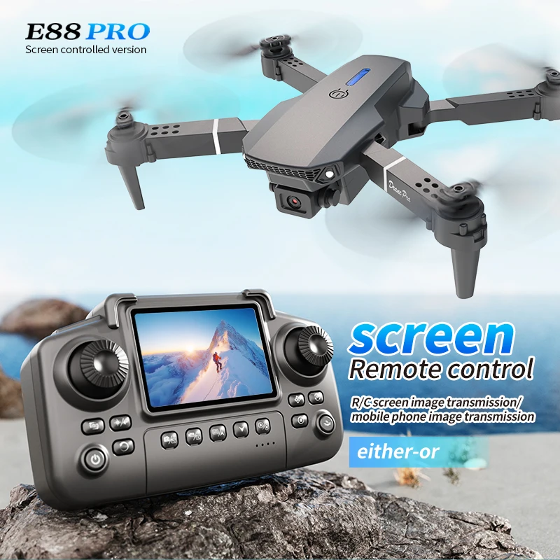 Professional E88 PRO Drone wit - đánh giá và giá Drone Lidar