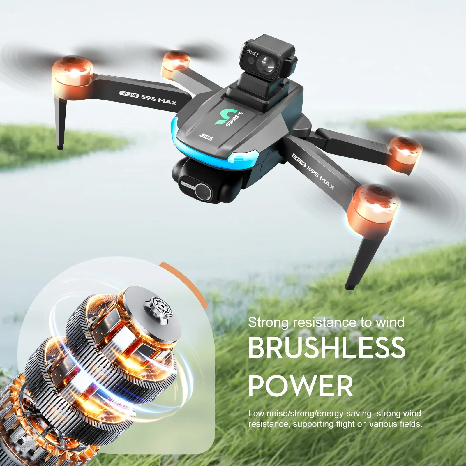 NEW S9S MAX MINI Drone 4K 2-Ax - đánh giá và giá Drone Lidar