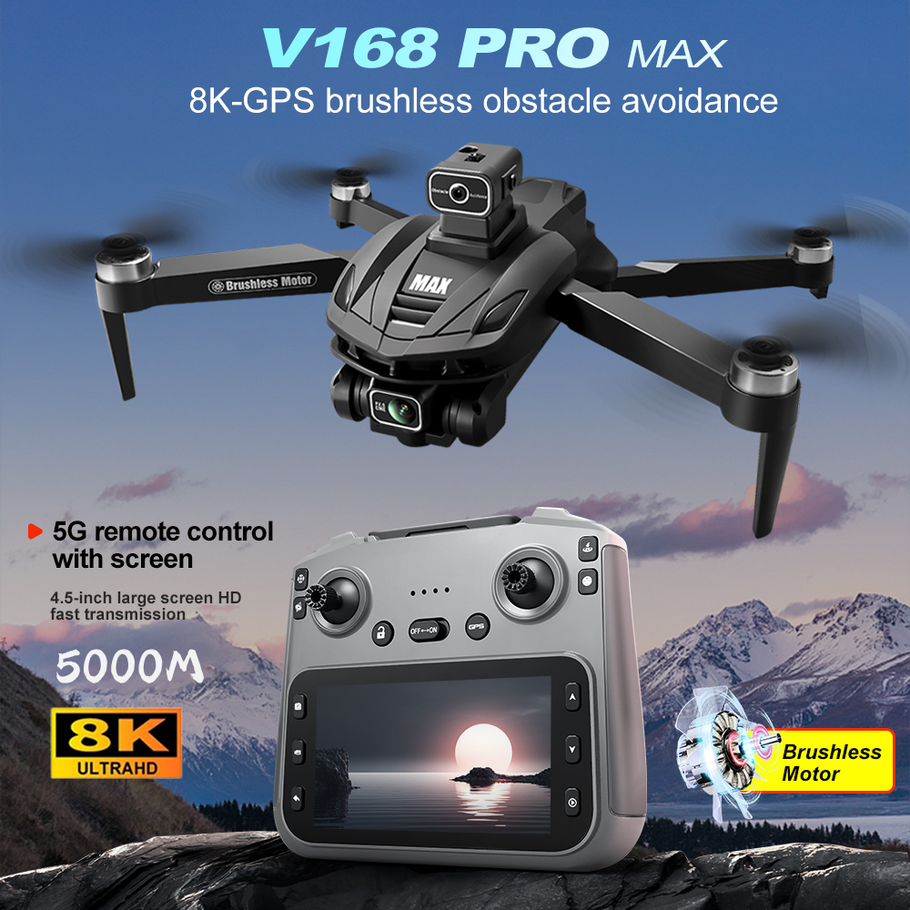 V168 PRO Max GPS Drone 8K Prof - đánh giá và giá Drone Surveying