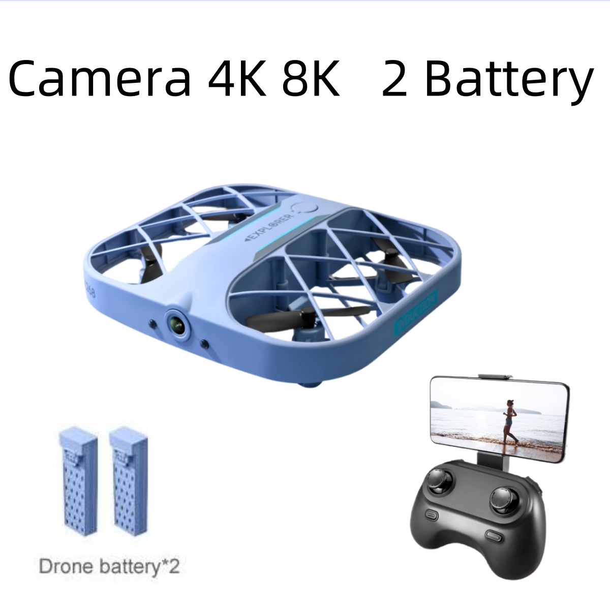 JJRC H107 FPV RC Drone with 2  - đánh giá và giá Drone Lidar